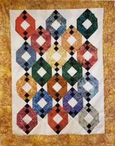 Batik Diamonds 46" by 58"